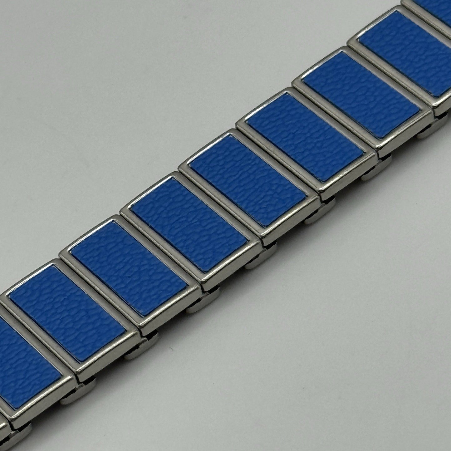 20mm Lug Rowi Fixo Flex Vintage New Old Stock NOS Expandable Strap Blue Silver