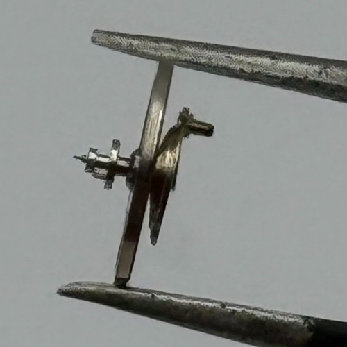 Brac 2051 Balance Wheel Complete And Spring 5 1/2’’’ 60 M Watch Movement Parts