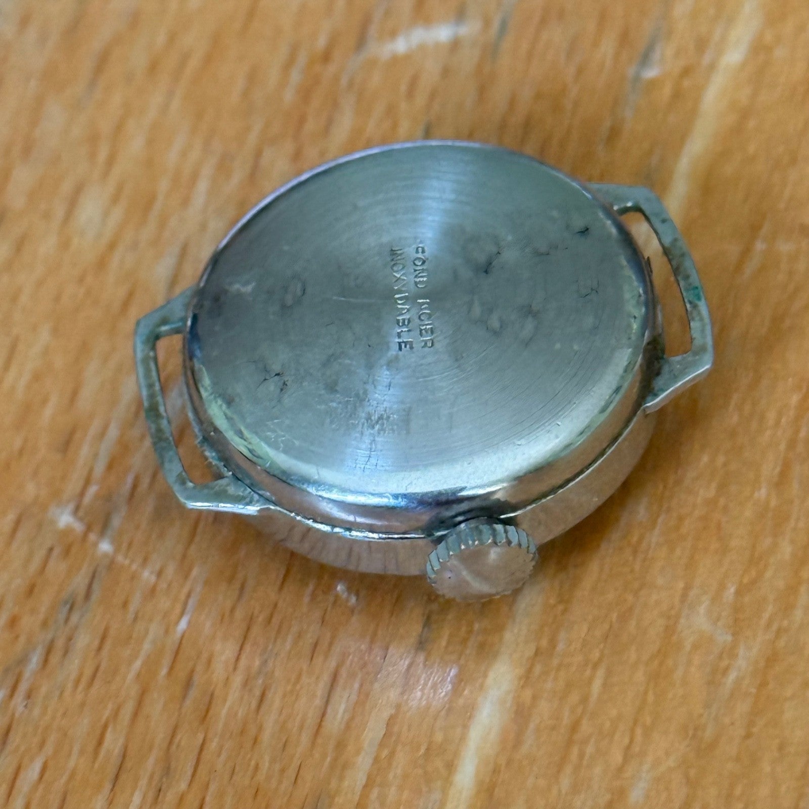 21mm Vintage Oris Cal 612 Blue Indices Swiss Manual Wind Watch PARTS / REPAIR