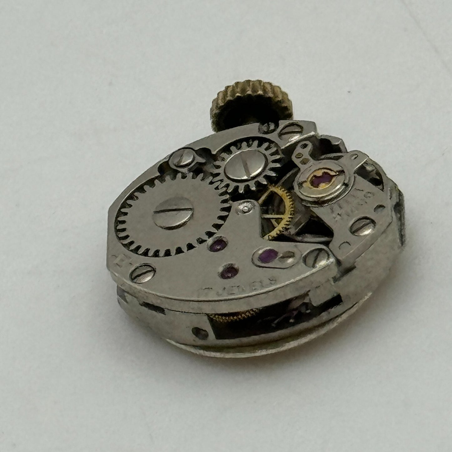 13mm Ladies Anker PUW 1075 Manual Wind Watch Movement 21600 Swiss Vintage PARTS