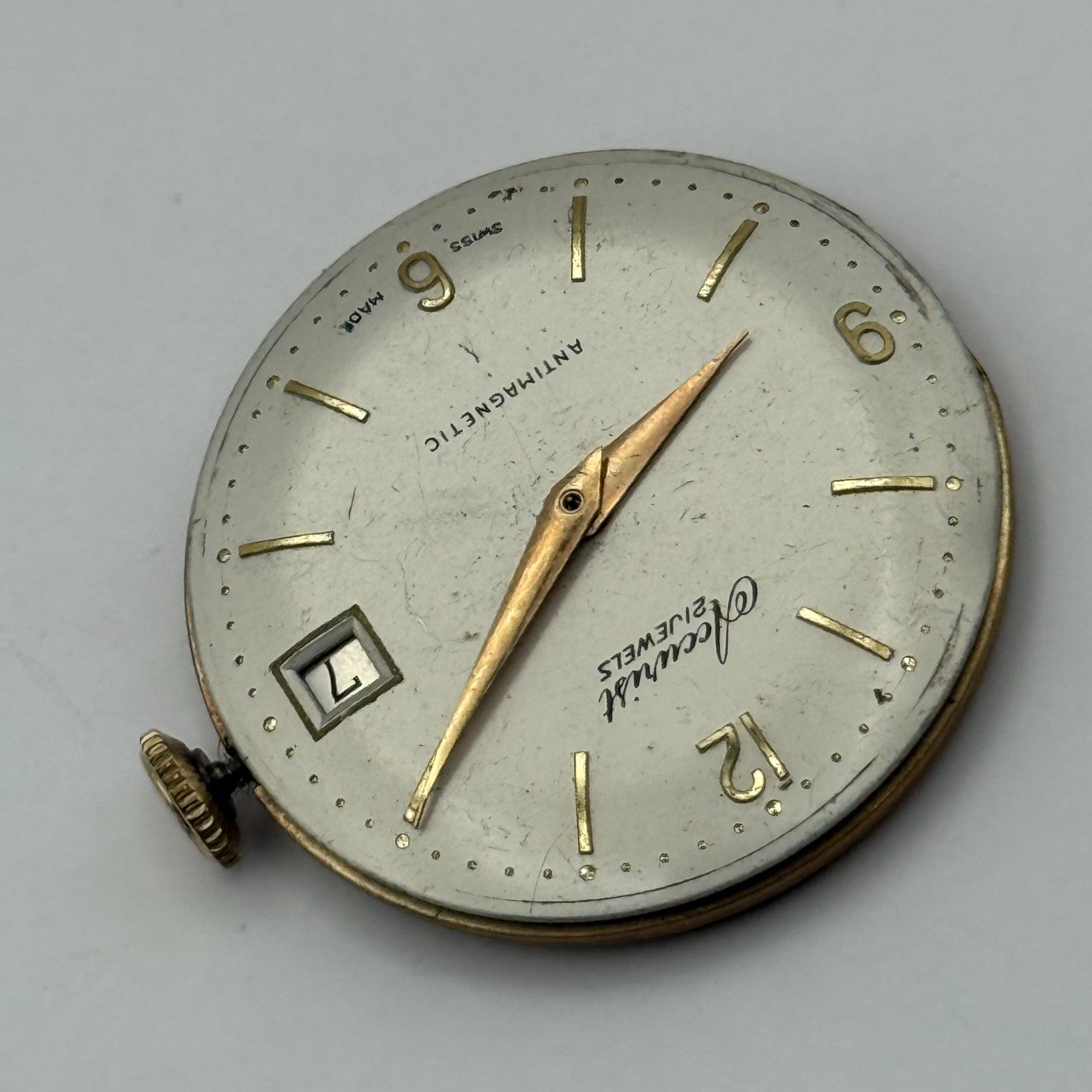 ETA 2409 Watch Movement Accurist Manual Wind Vintage Swiss Parts Repair 29.4mm