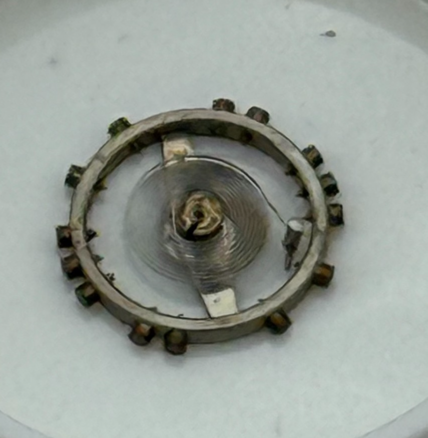 AS 976 1012 Balance Wheel Complete And Spring  29 M Watch Movement Parts NOS 