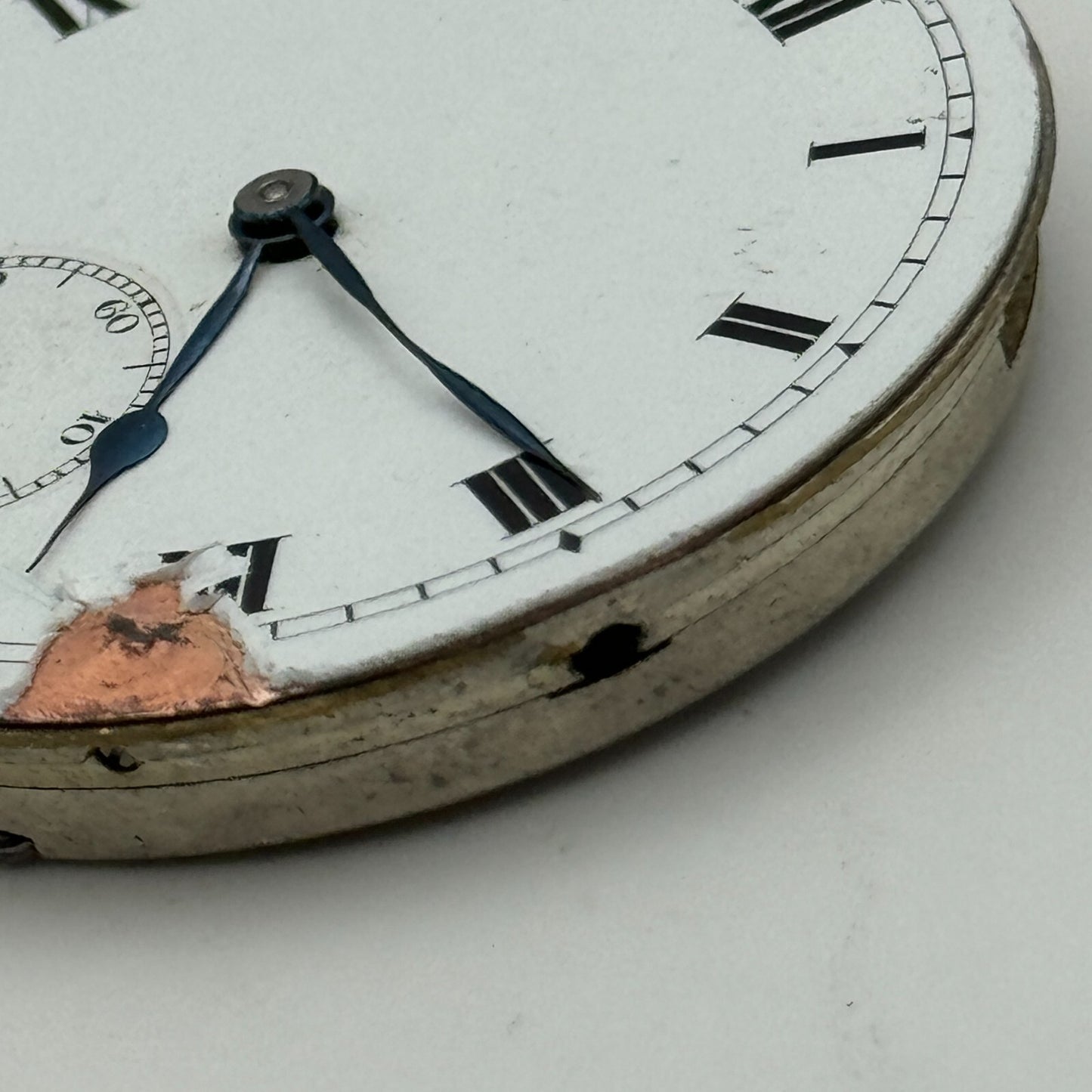 42.2mm Vintage Balance Ok Sub Seconds Swiss Pocket Watch Movement PARTS REPAIR