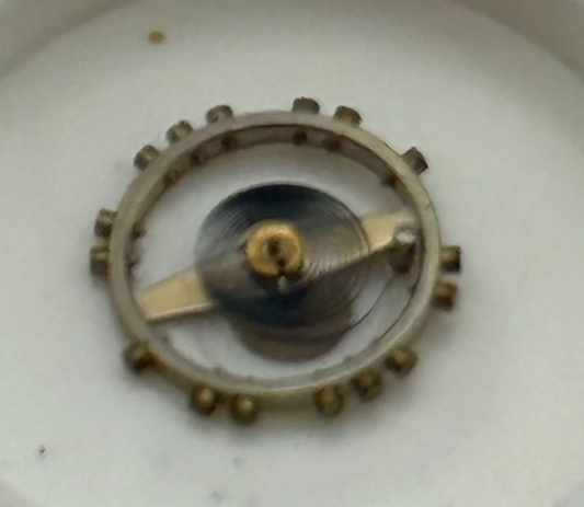ETA 2410 Balance Wheel Complete And Spring  6¾’’’ 1059 M Watch Movement Parts