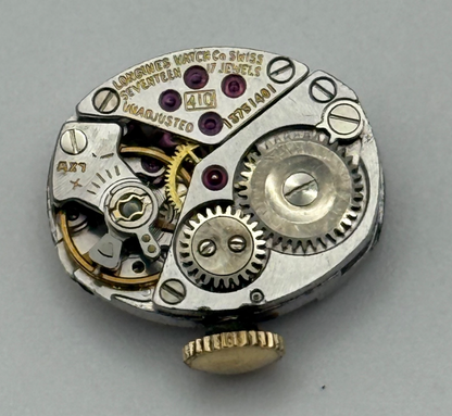 Longines 410 Watch Movement Manual Wind Ladies Vintage Swiss Parts Repair 12.9mm