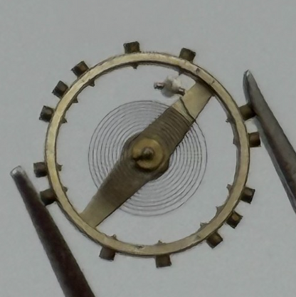 AS 970 Balance Wheel Complete And Spring 8 3/4''' 27 M Watch Movement Parts NOS