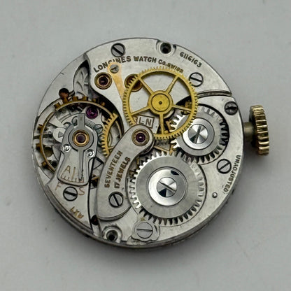 Longines 8LN Centre Seconds Manual Wind Watch Movement RARE Vintage PARTS 19.5mm