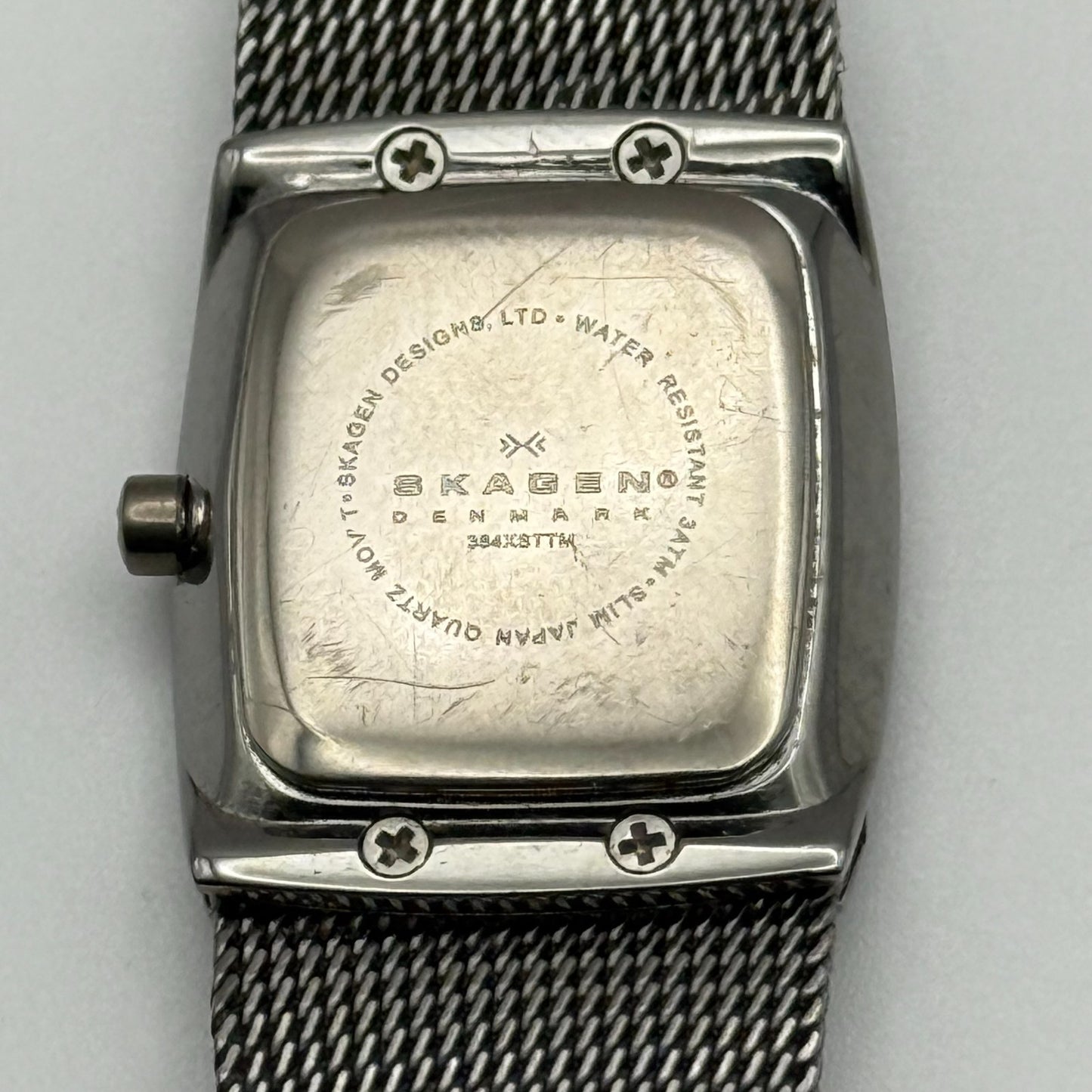 Skagen Denmark Ladies Quartz Watch Titanium Mesh Band Japan 21mm PARTS REPAIR