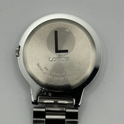 Lorus Ladies Quartz Fob Nurse Watch Floral Dial Steel Japan Working 29mm