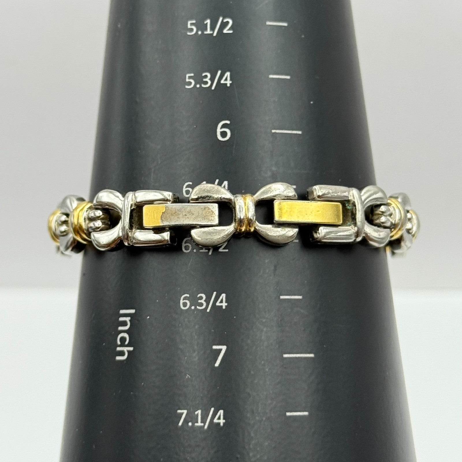 20mm Working Ladies Anne Klein III Two Tone Bracelet Quartz Watch 6.25 Inches