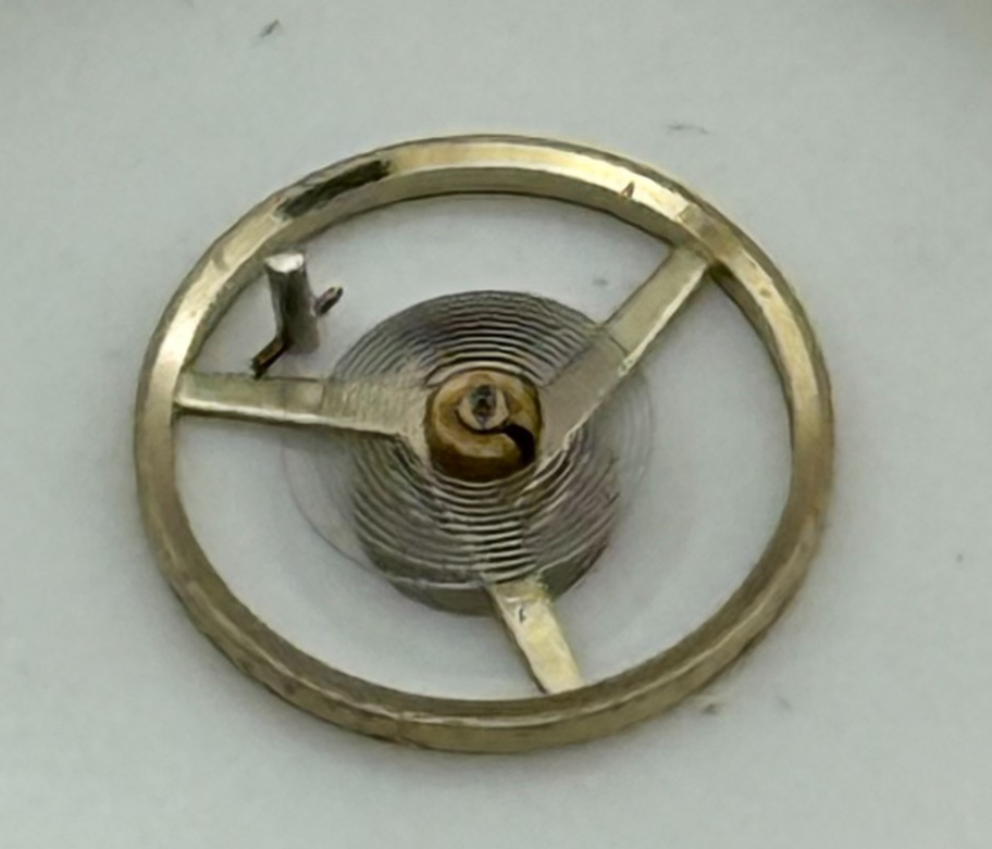 FEF 6620 Balance Wheel Complete And Spring 5½’’’  1450 M Watch Movement Parts