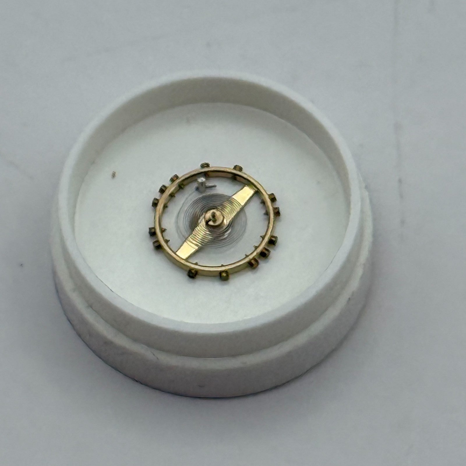 ETA 761 1201 Balance Wheel Complete And Spring  145 M Watch Movement Parts NOS