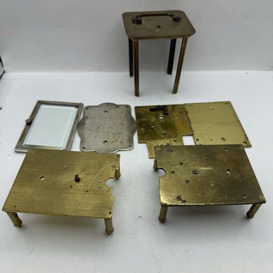 Unidentified Antique Clock Parts Unknown Origin Or Age See Photos Parts Repair