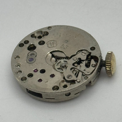19.6mm Rone 877 FHF 63 Balance Ok Manual Wind Swiss Watch Movement PARTS SPARES
