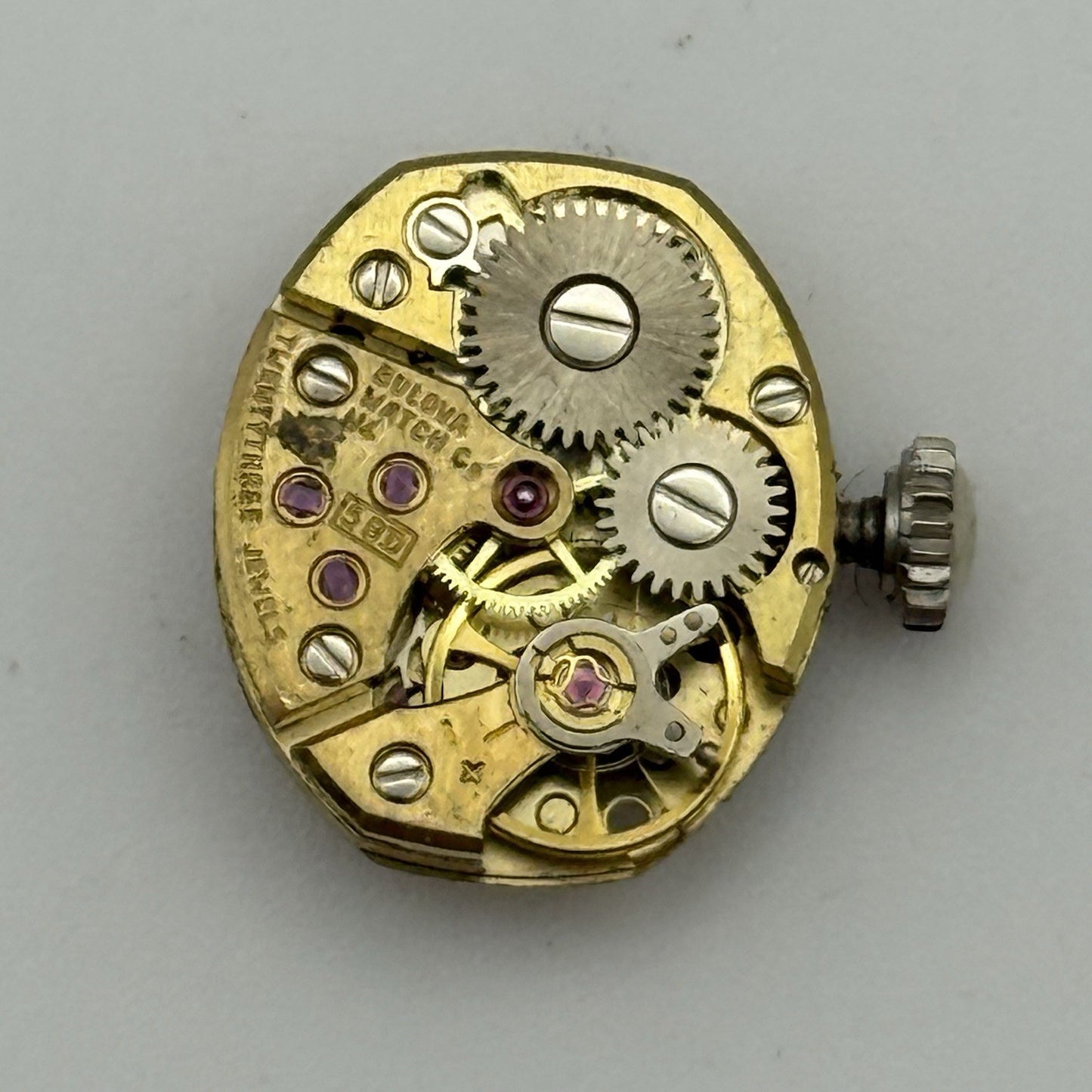 13.1mm Vintage Ladies Bulova 5BD Manual Wind Swiss Watch Movement PARTS REPAIR