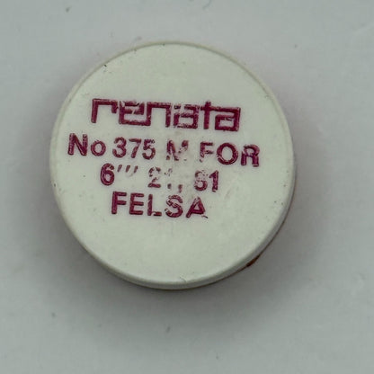 Felsa 61 Balance Complete 6’’’ Renata 375 M Watch Movement DAMAGED