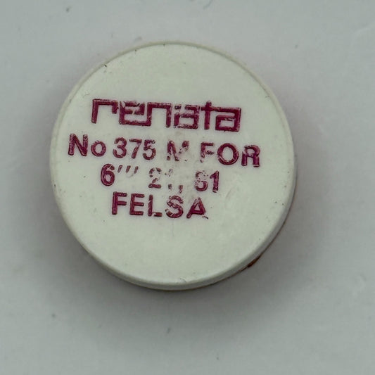 Felsa 61 Balance Complete 6’’’ Renata 375 M Watch Movement DAMAGED
