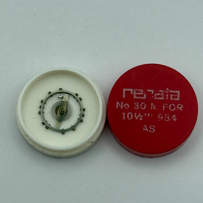 AS 984 Balance Wheel Complete And Spring 10 1/2’’’ 30 M Watch Movement Parts NOS