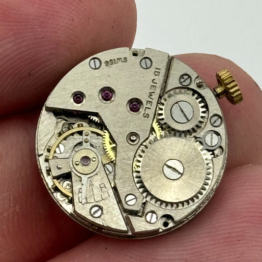 19.6mm Ladies Avia Derby D40 Manual Wind 15 Jewels Watch Movement PARTS SPARES