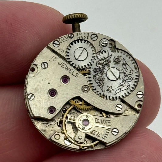 23.6mm Rotary AS 984 Manual Wind 15 Jewels Watch Movement Swiss Vintage PARTS