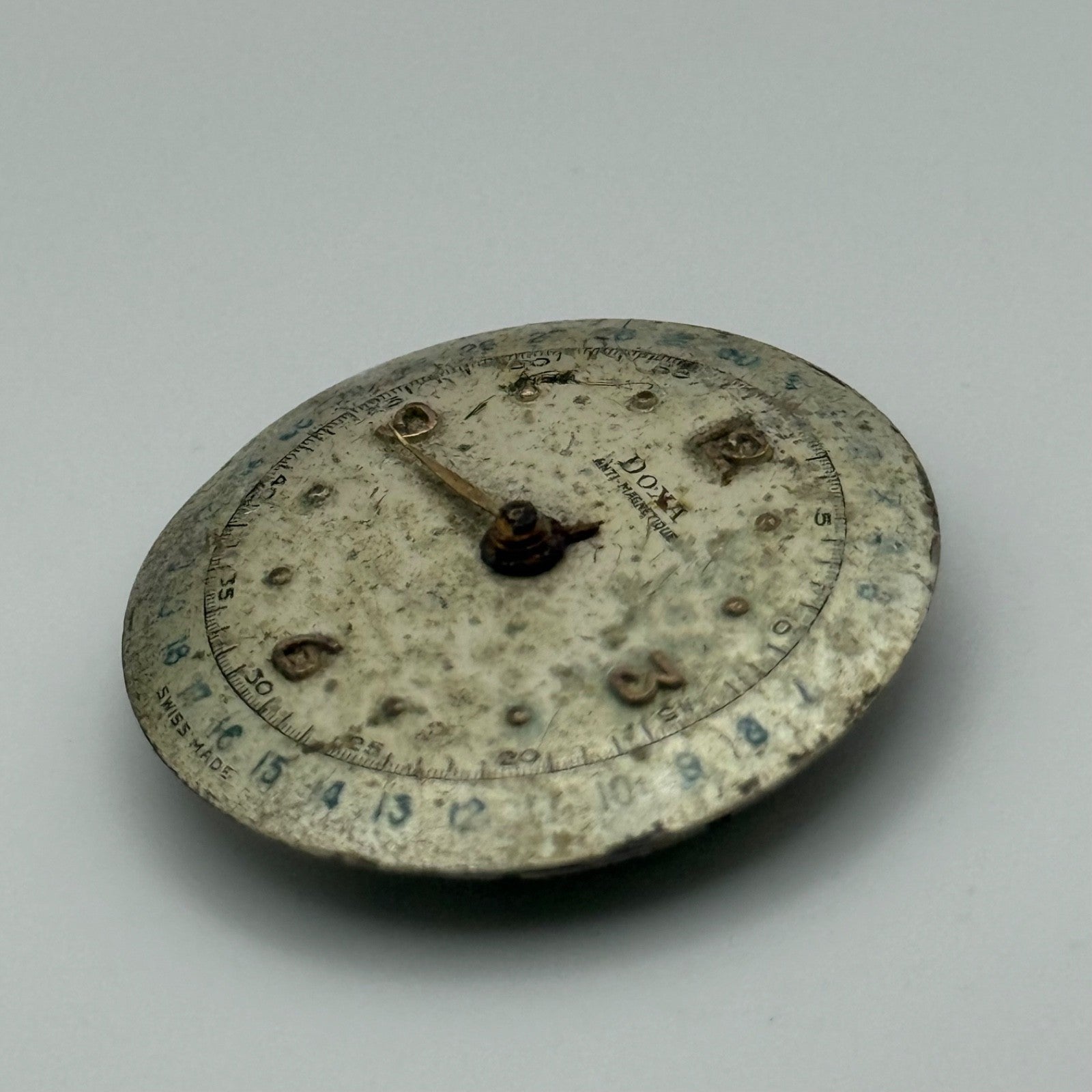 Doxa ETA 932 Watch Movement Manual Wind Rusted Vintage Swiss Parts Repair 25.9mm