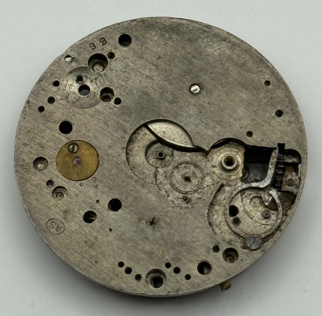 AS A Schild Trench Watch Movement Manual Wind Vintage Swiss Parts Repair 28.8mm