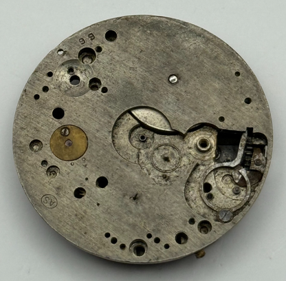 AS A Schild Trench Watch Movement Manual Wind Vintage Swiss Parts Repair 28.8mm