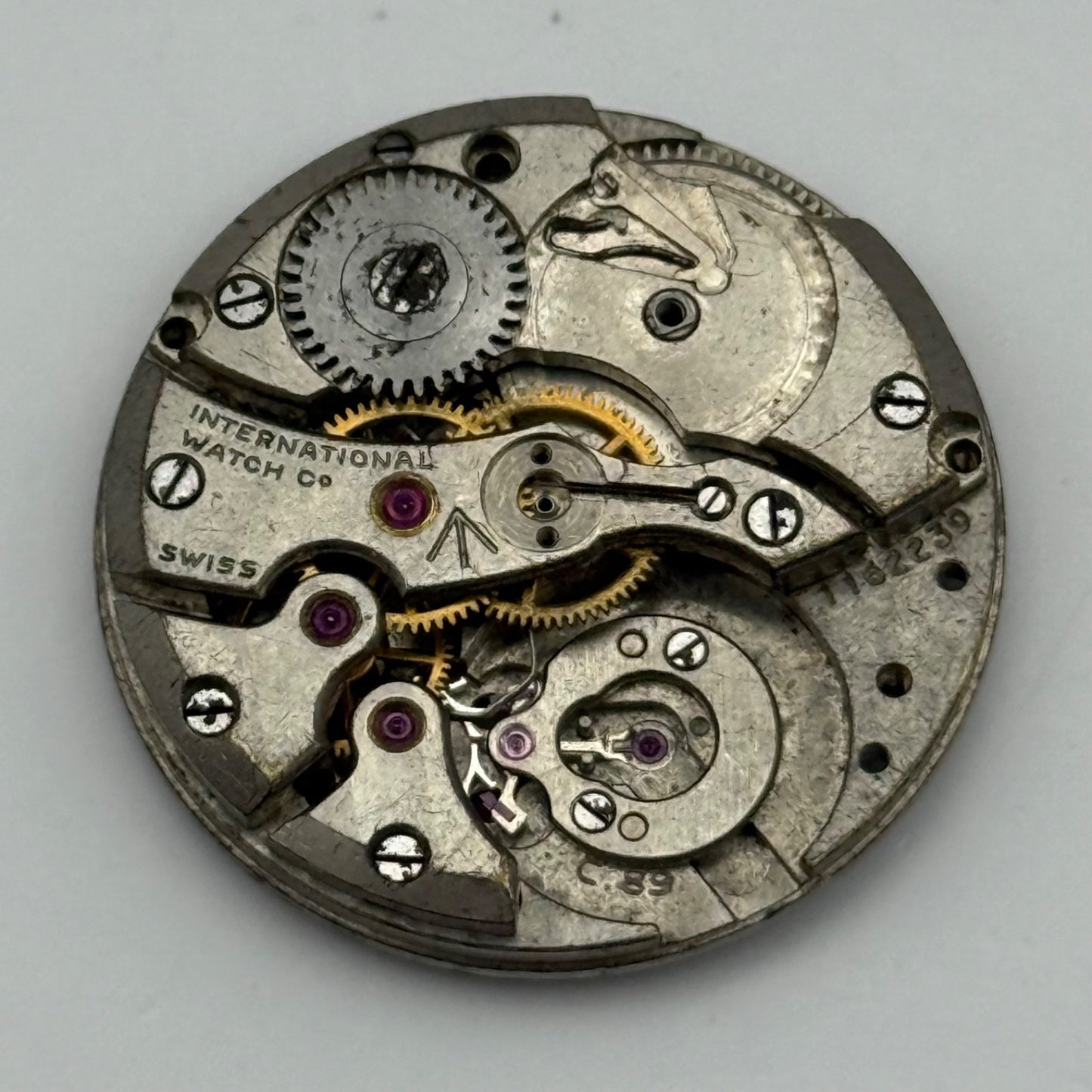 IWC Cal 89 Broad Arrow Dates To 1947 Very Rare Watch Movement C.89 Vintage Parts