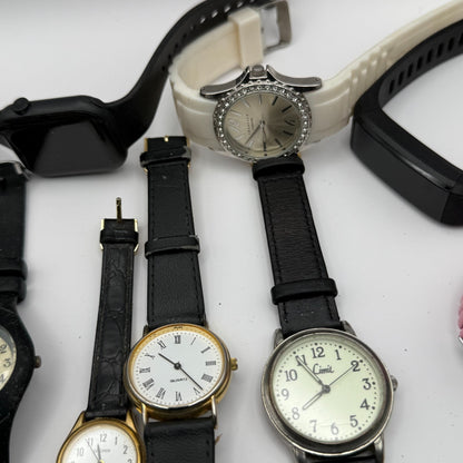 Bundle Of 15 Quartz Watches Job Lot Modern / Vintage Untested Parts / Repair