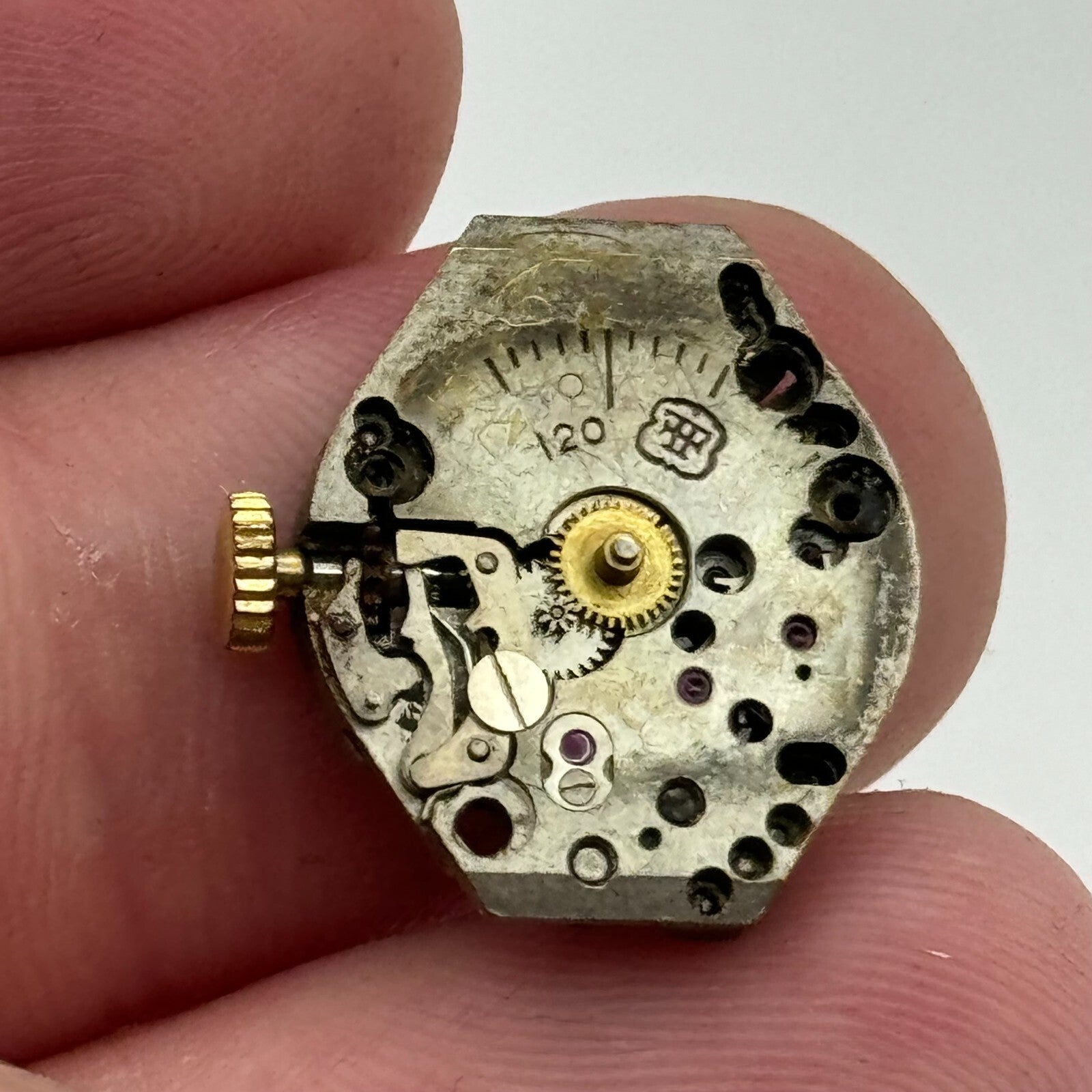 15.3mm Ladies Running FHF 120 Manual Swiss Wind Watch Movement PARTS SPARES