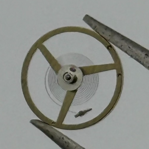 AS 976 1012 Balance Wheel Complete And Spring 5''' 1426 M Watch Movement Parts