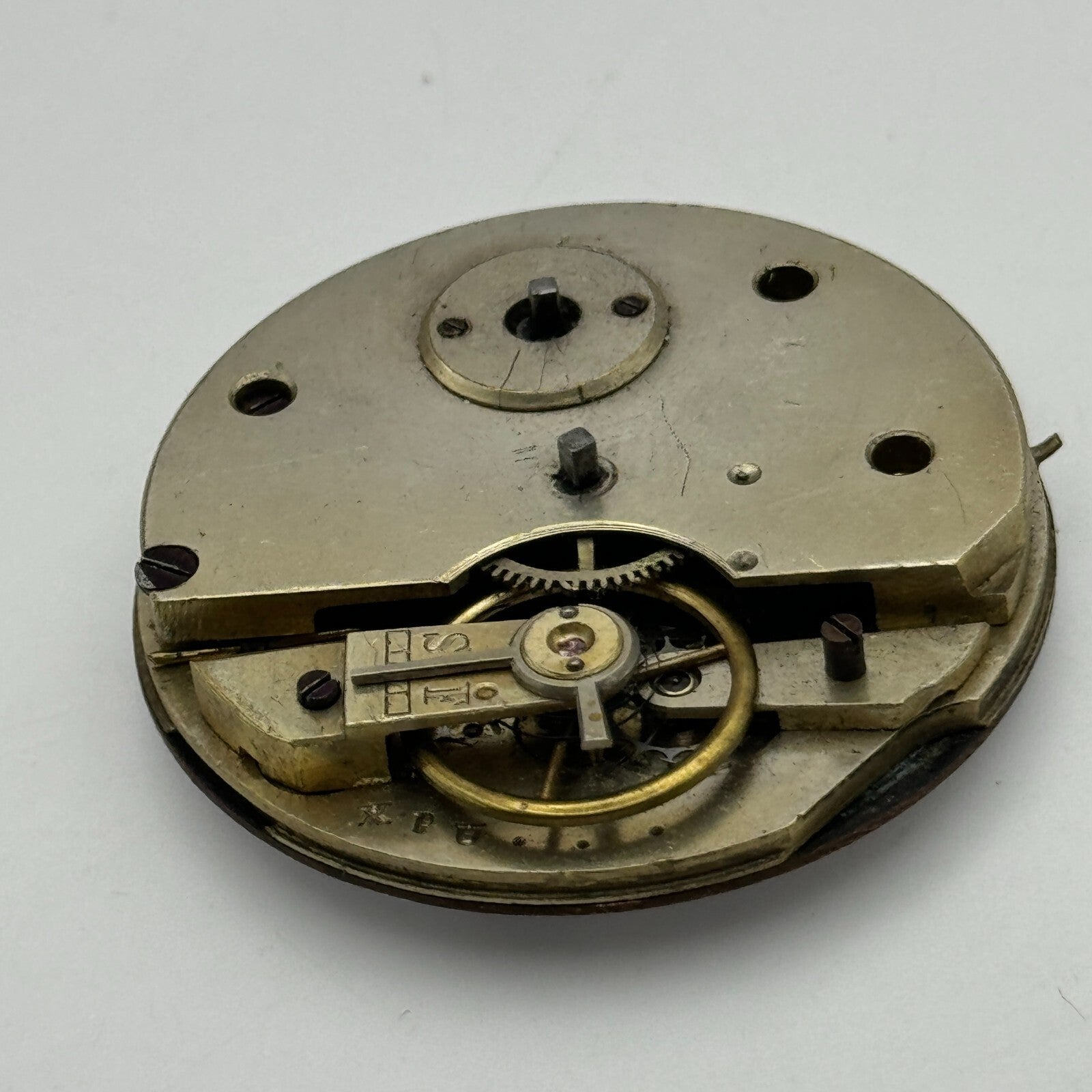 43mm XPU Antique Key Wound Roman Numerals Dial Pocket Watch Movement PARTS SPARE