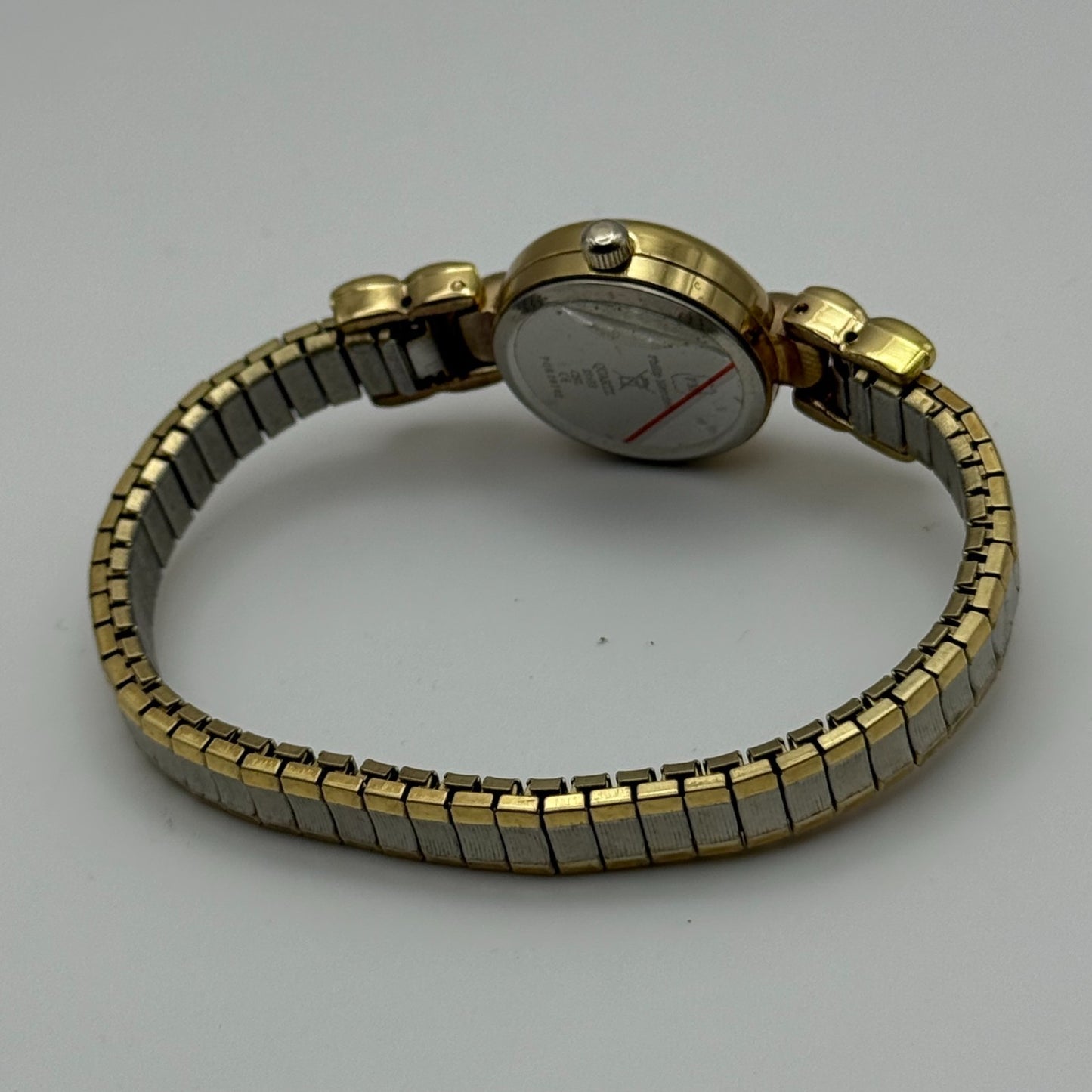 21mm Working Ladies Two Tone Philip Mercier S565S Quartz Watch Expandable Strap