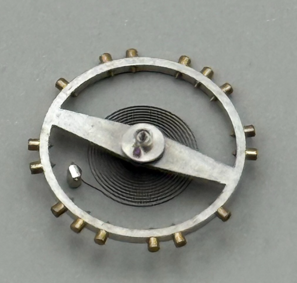 Felsa 4000 4010 Balance Wheel Complete And Spring 1435 M Watch Movement Parts 