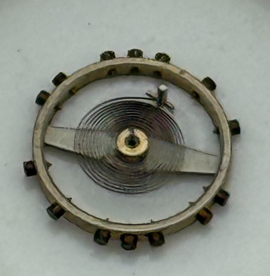 AS 1051 Balance Wheel Complete And Spring 5¼’’’ 34 M Watch Movement Parts NOS