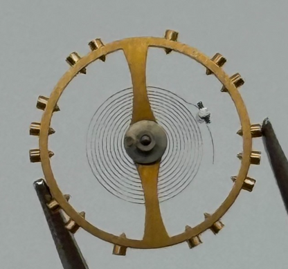 ETA 1080 Balance Wheel Complete And Spring  157 M Watch Movement Parts NOS