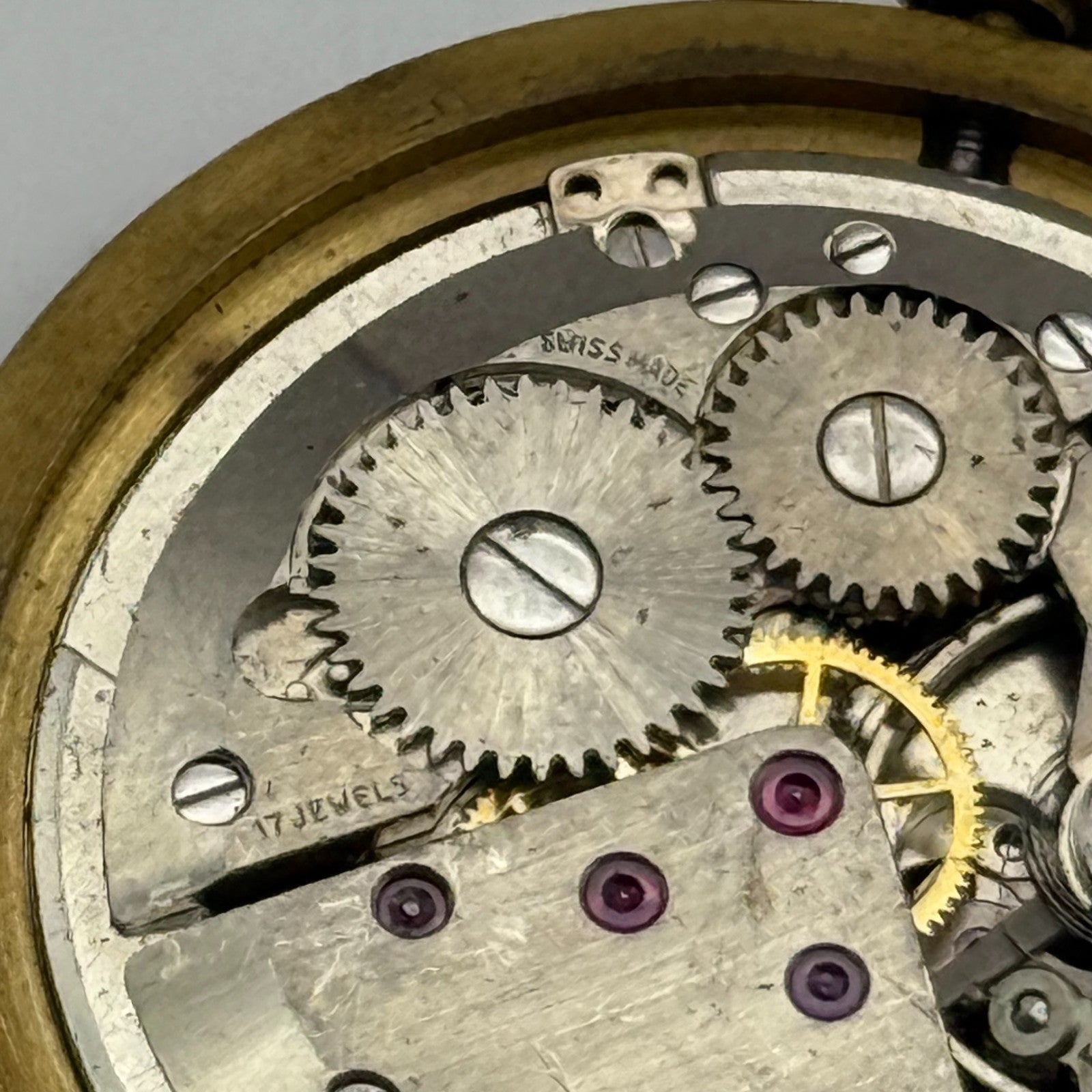 ETA 2408 Watch Movement Avia Manual Wind Vintage Swiss Parts Repair 31.4mm