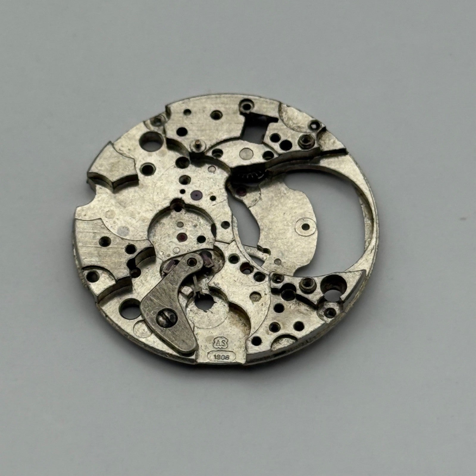 AS 1906 Watch Movement Main Plate Automatic Vintage Swiss Parts Repair 25.9mm