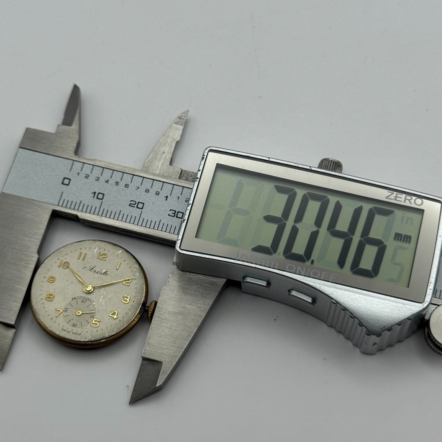 AS 1002 984 Watch Movement Aristo Manual Wind Vintage Swiss Parts Repair 27.7mm