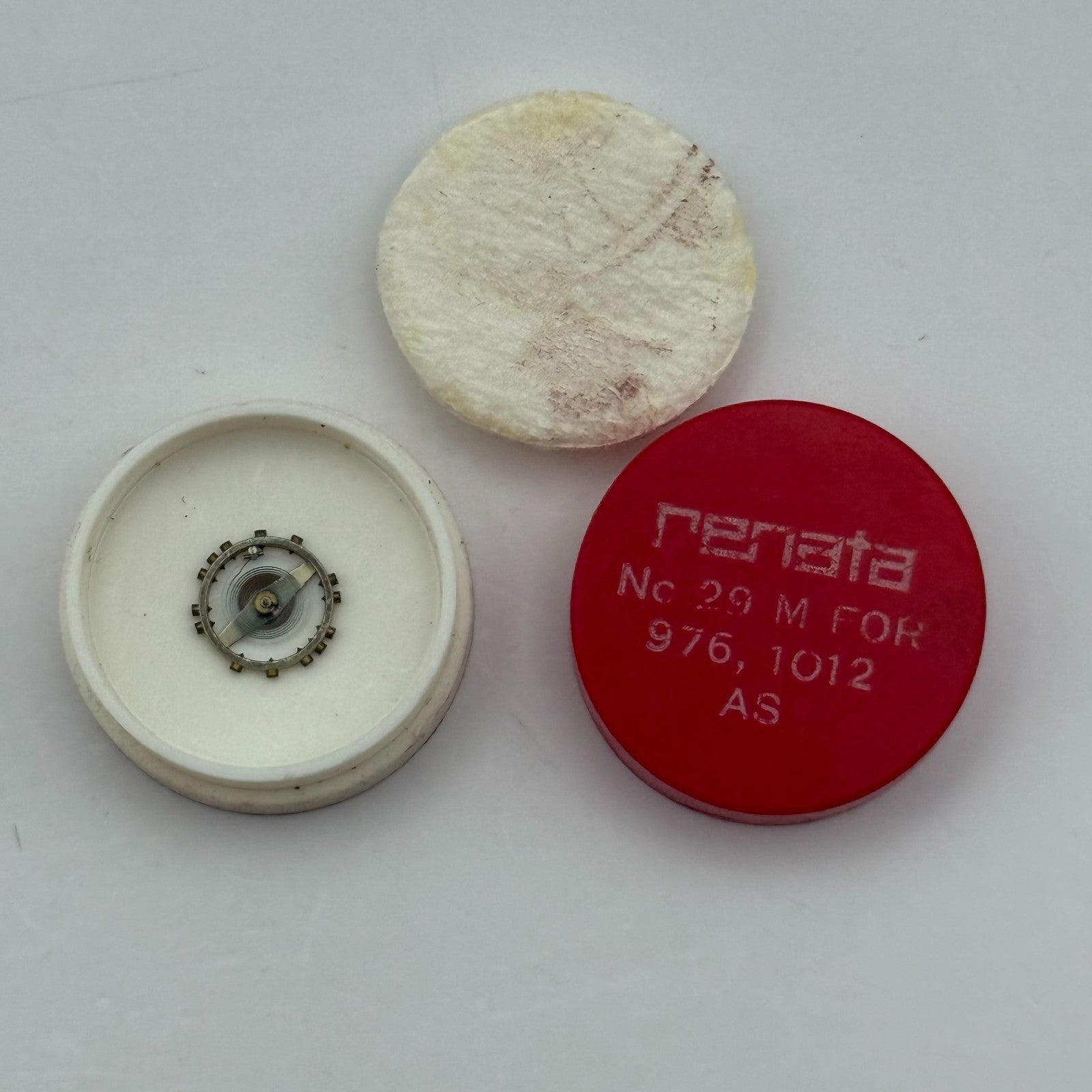 AS 976 1012 Balance Wheel Complete And Spring  29 M Watch Movement Parts NOS