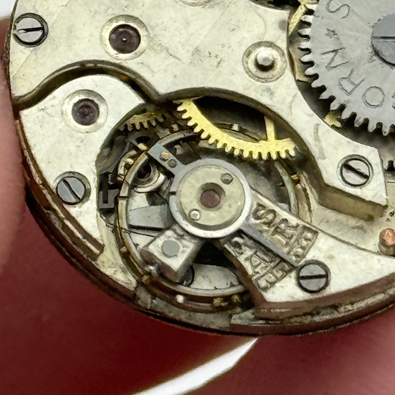 23.6mm Rolex Unicorn 15 Jewels Manual Wind Watch Movement Swiss Vintage PARTS