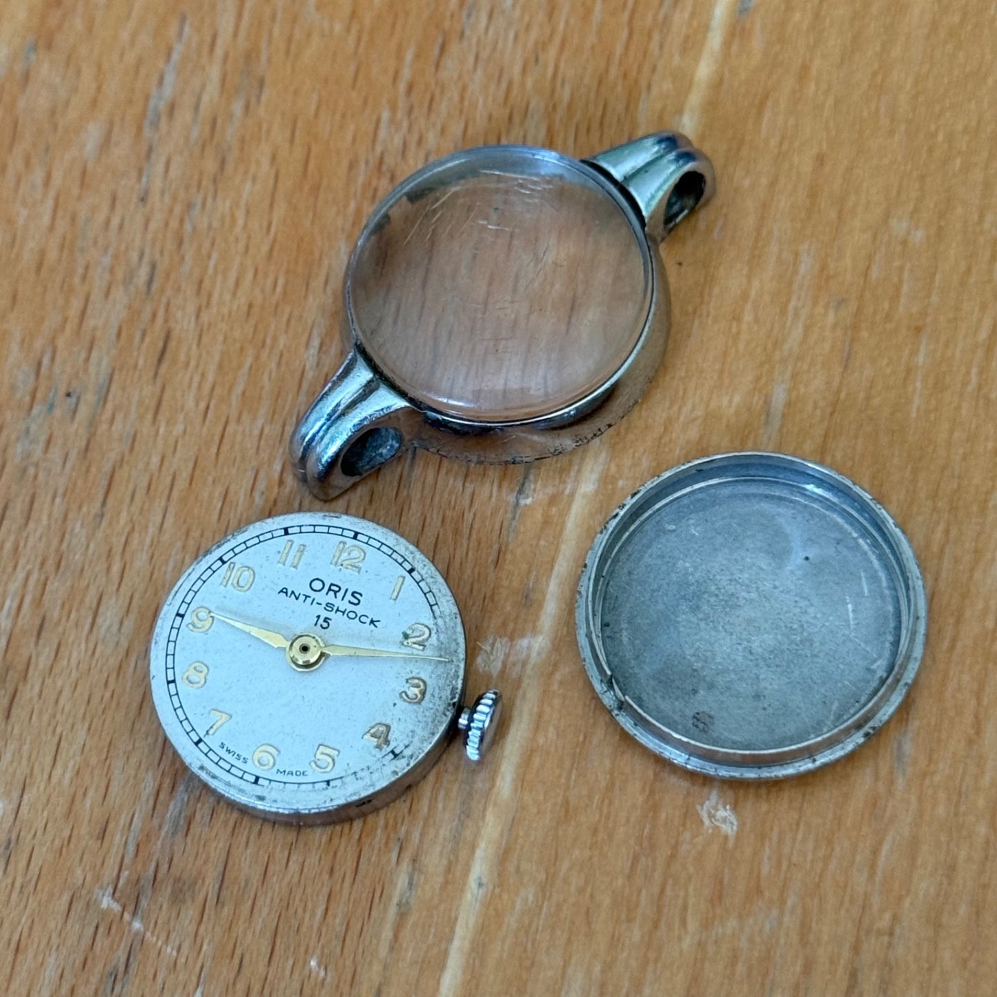 21mm Vintage Oris 491KIF Anti-Shock 15 Jewels Manual Wind Watch PARTS / REPAIR