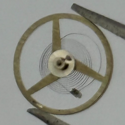 ST 69 Balance Wheel Complete And Spring 6 3/4-8'''  1155 Watch Movement Parts 