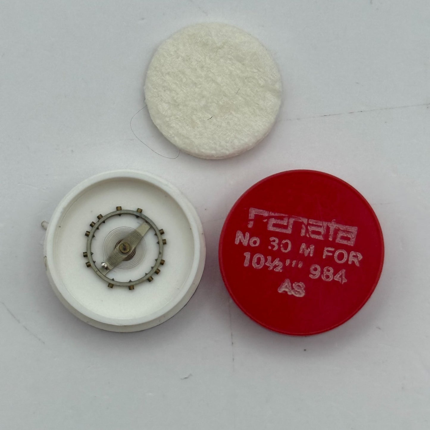 AS 984 Balance Wheel Complete And Spring 10 1/2''' 30 M Watch Movement Parts NOS