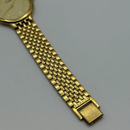 33mm Working Unisex Limit VX50/0511 Gold Plated Quartz Watch 7.75 Inches