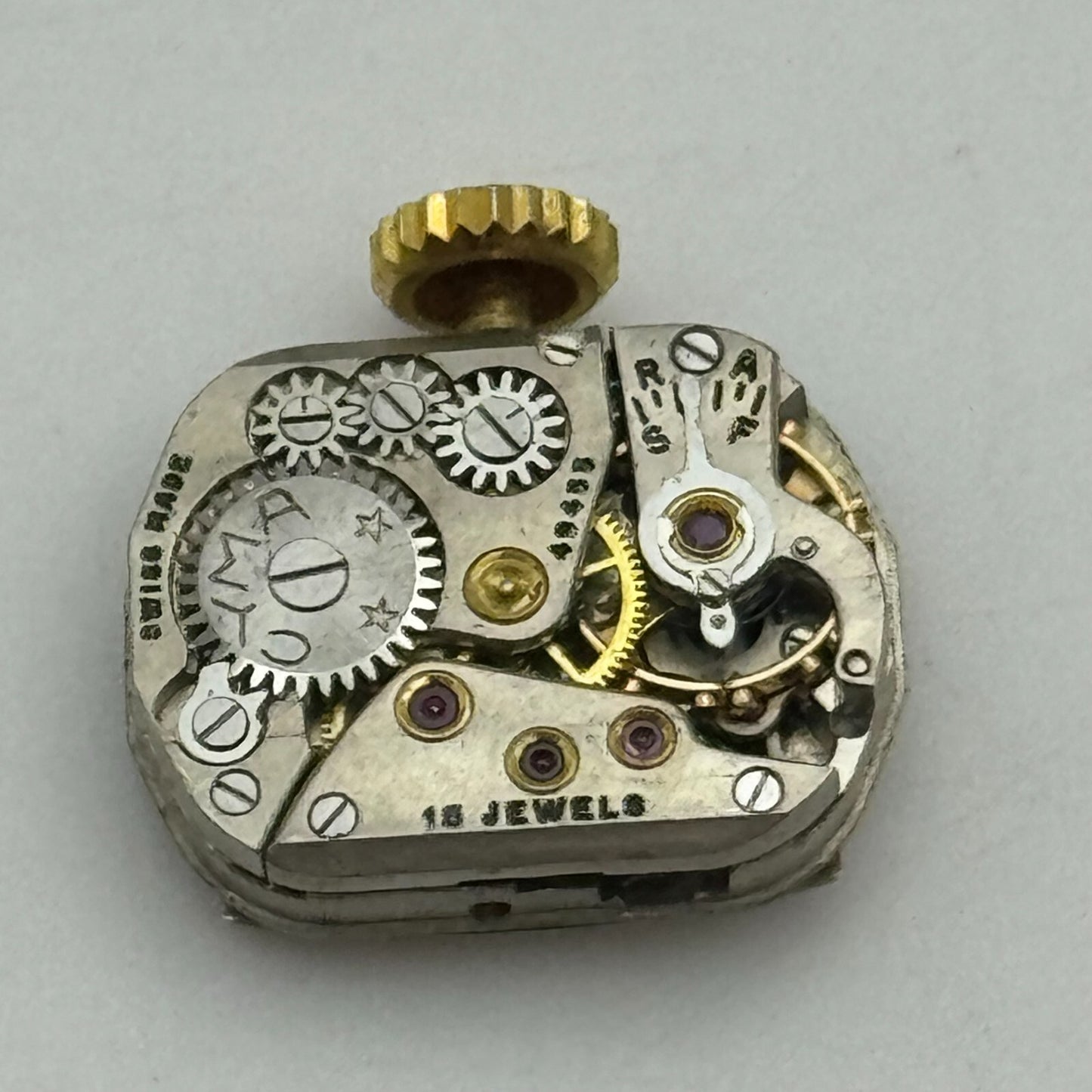 11.7mm Running Ladies Cyma 15 Jewels Manual Wind Watch Movement Dial Hands PARTS