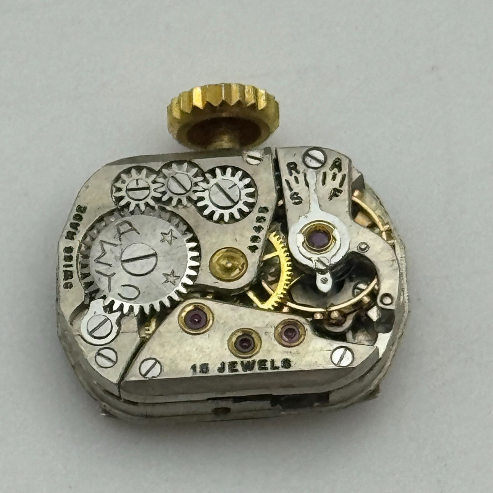 11.7mm Running Ladies Cyma 15 Jewels Manual Wind Watch Movement Dial Hands PARTS