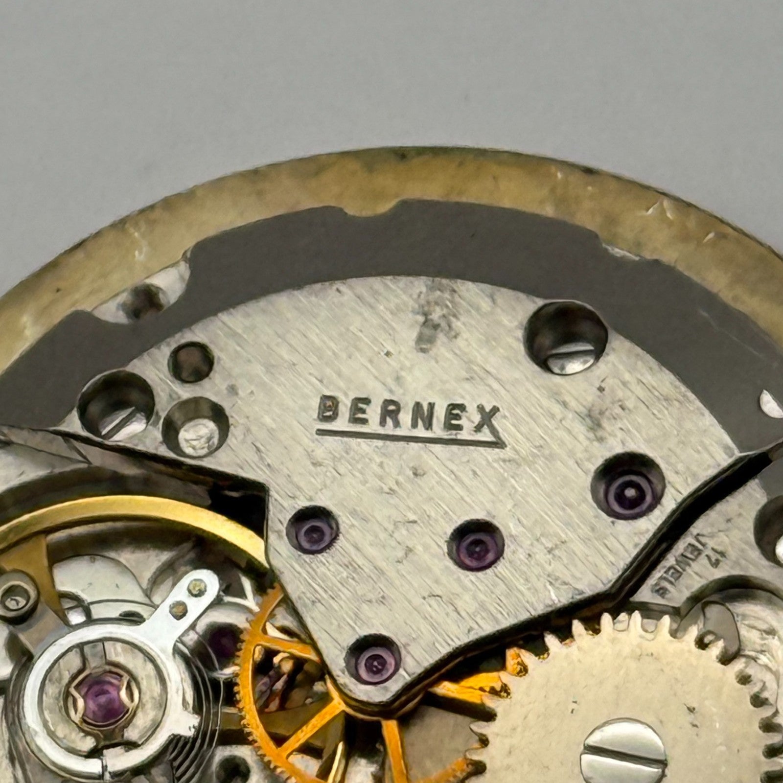ETA 2750 Watch Movement Bernex Manual Wind Vintage Swiss Parts Repair 25.8mm