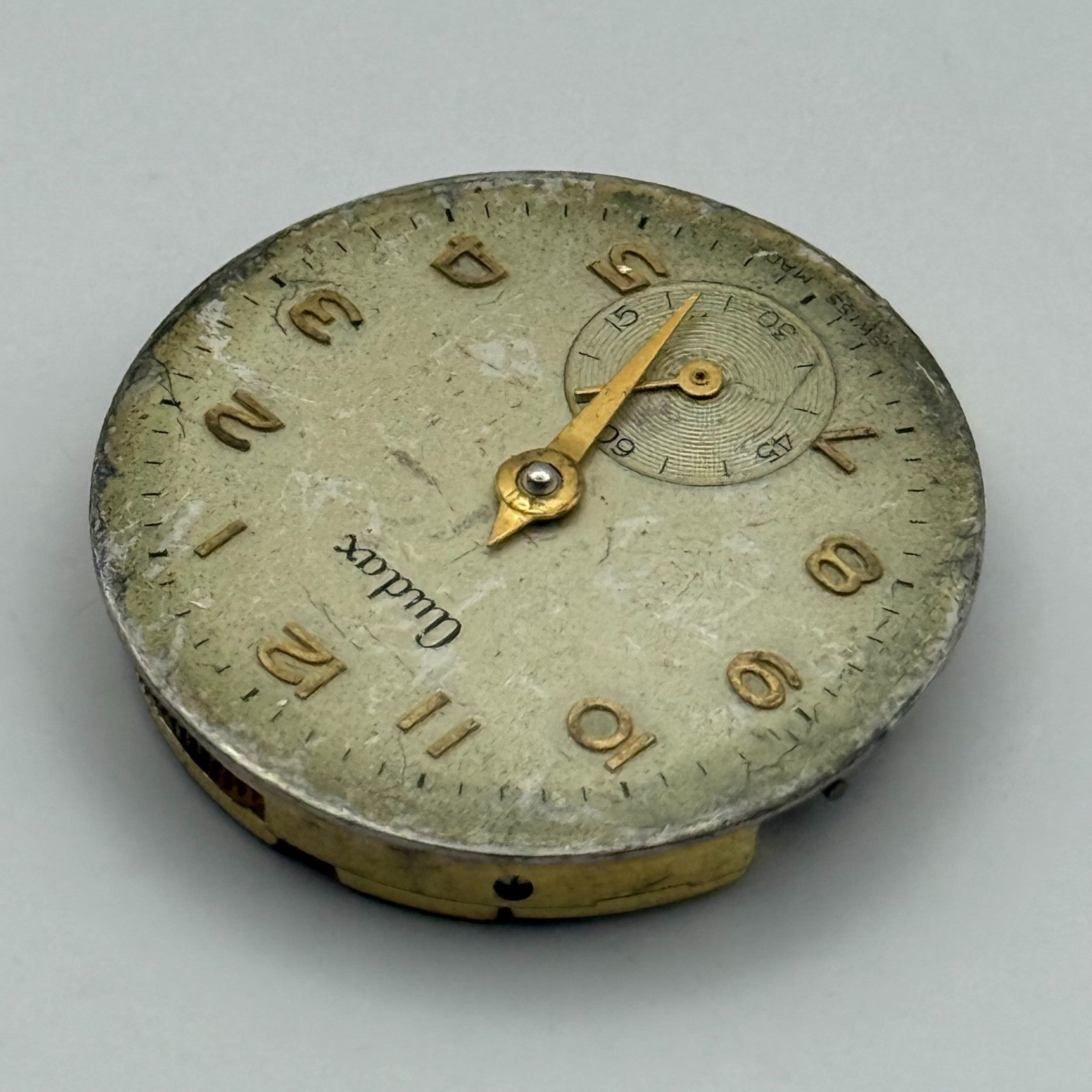 Audax 180 Watch Movement Manual Wind Vintage Swiss Parts Repair Spares 24.4mm