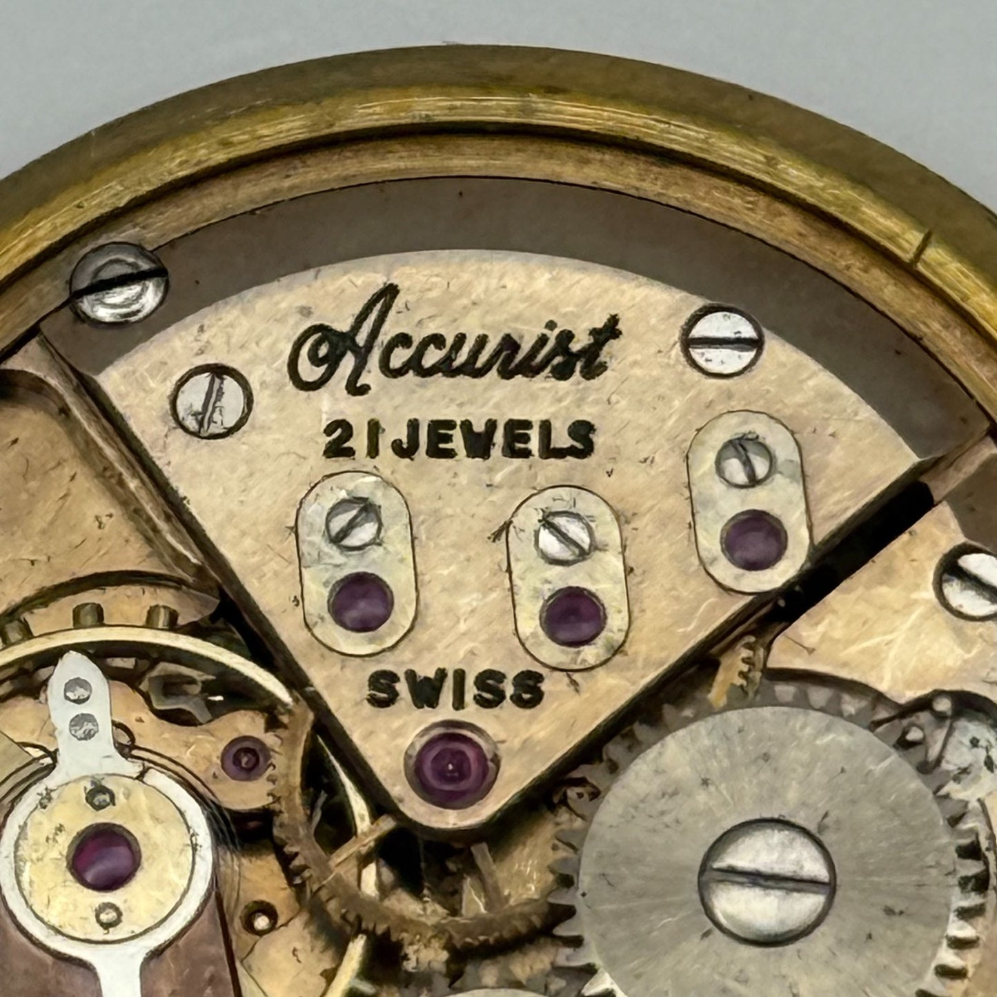 Accurist ETA 2390 Watch Movement Manual Wind Vintage Swiss Parts Repair 29.7mm